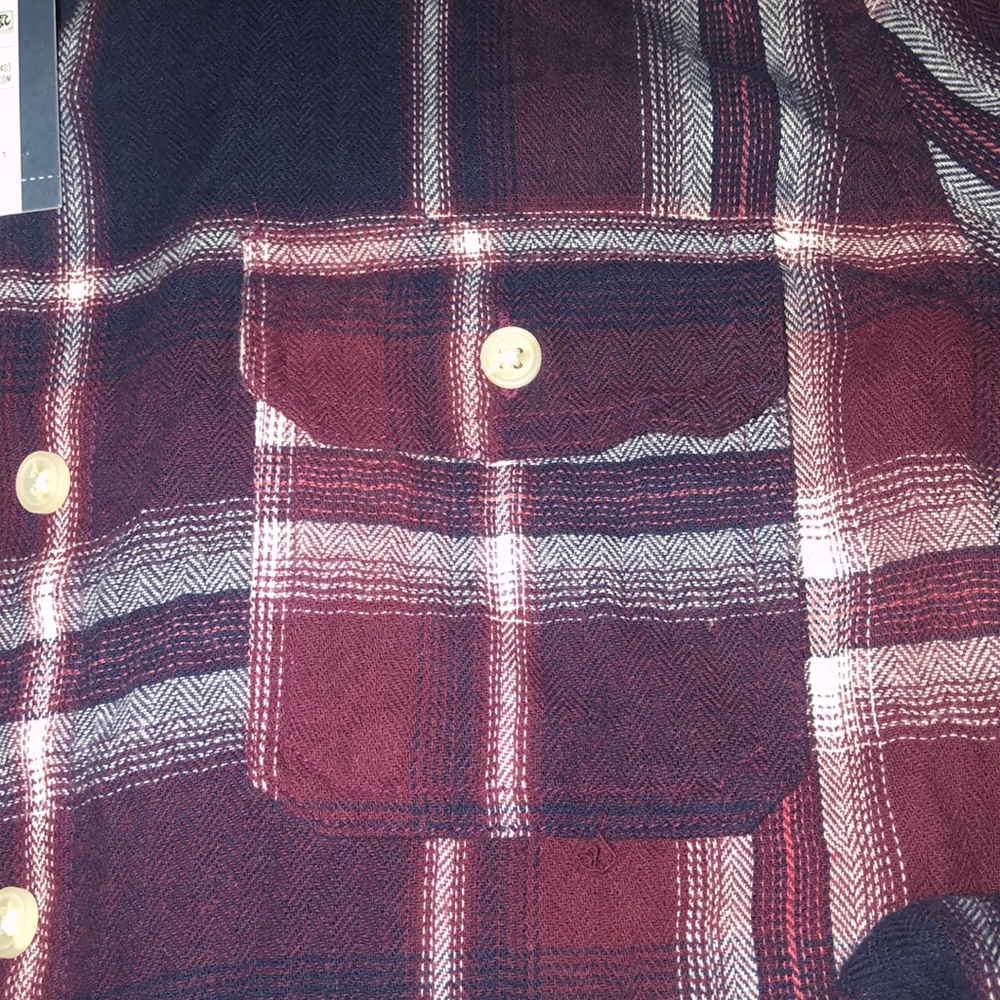 Universal Thread Plaid Button Down Blouse - Picture 7 of 8